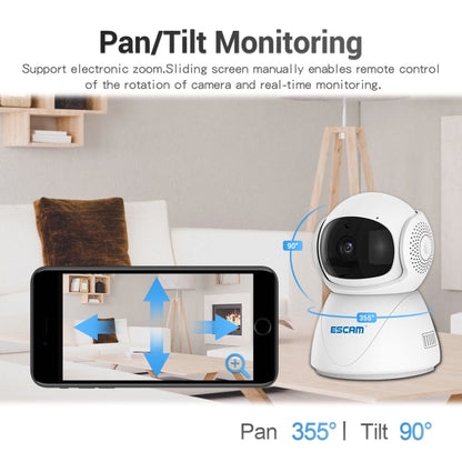 ESCAM PT201 HD 1080P Dual-band WiFi IP Camera, Support Night Vision / Motion Detection / Auto Tracking / TF Card / Two-way Audio, EU Plug - Wireless Camera by ESCAM | Online Shopping UK | buy2fix
