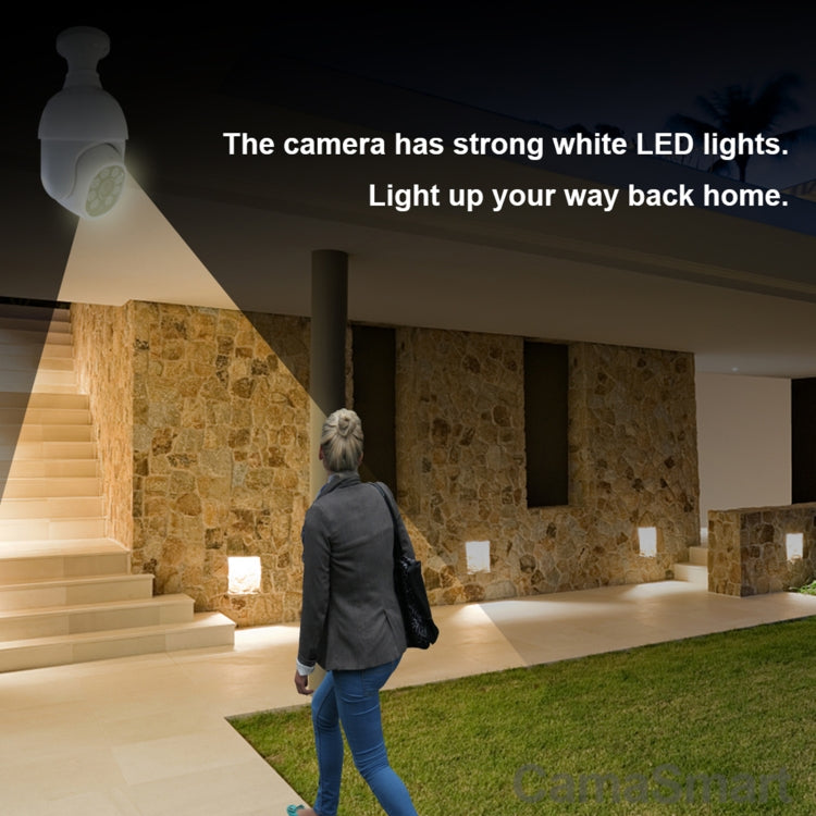 DP19 Smart WiFi HD Outdoor Network Light Bulb Camera, Support Infrared Night Vision & Motion Detection & TF Card - Light Bulb Camera by buy2fix | Online Shopping UK | buy2fix