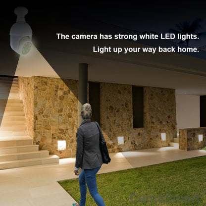 DP19 Smart WiFi HD Outdoor Network Light Bulb Camera, Support Infrared Night Vision & Motion Detection & TF Card - Light Bulb Camera by buy2fix | Online Shopping UK | buy2fix