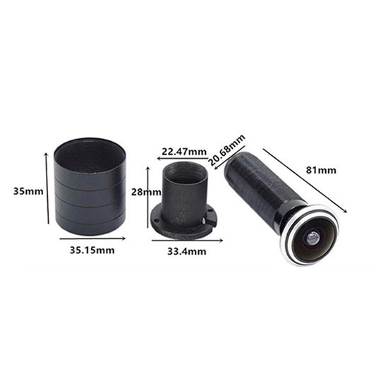 SDTX-9 1.8mm Focal Length Smart Home WiFi Remote HD Electronic Cat Eye Camera(Black) - Other Device by buy2fix | Online Shopping UK | buy2fix