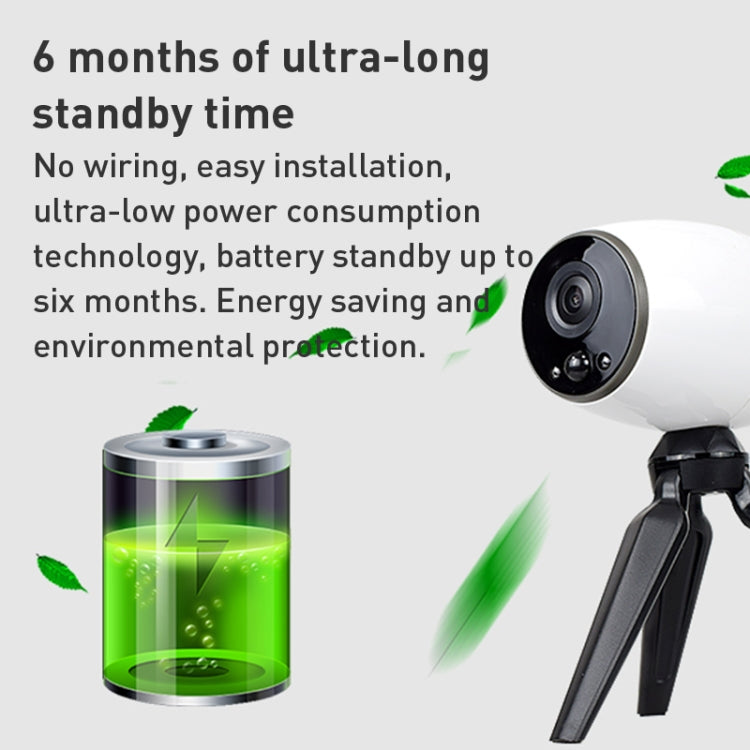 GH3 WiFi Smart Surveillance Camera with Tripod, Support Night Vision / Two-way Audio (White) - Wireless Camera by buy2fix | Online Shopping UK | buy2fix