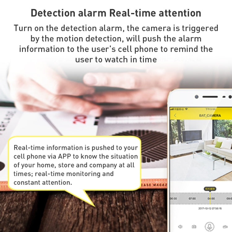 GH3 WiFi Smart Surveillance Camera with Magnet Mount, Support Night Vision / Two-way Audio(White) - Wireless Camera by buy2fix | Online Shopping UK | buy2fix
