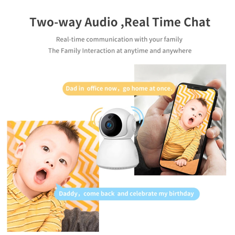 YT24 V380 1.0MP Pan-tilt IP Camera WiFi Smart Security Camera, Support TF Card / Two-way Audio / Motion Detection / Night Vision(US Plug) - Wireless Camera by buy2fix | Online Shopping UK | buy2fix