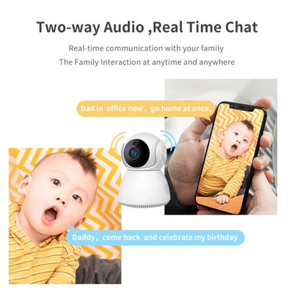YT24 V380 1.0MP Pan-tilt IP Camera WiFi Smart Security Camera, Support TF Card / Two-way Audio / Motion Detection / Night Vision(US Plug) - Wireless Camera by buy2fix | Online Shopping UK | buy2fix