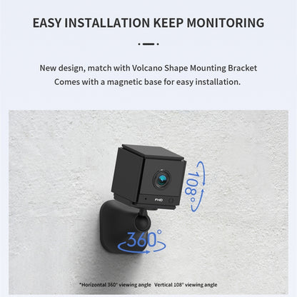 CAMSOY S20 1080P WiFi Wireless Network Action Camera Wide-angle Recorder with Mount (White) - Mini Camera by CAMSOY | Online Shopping UK | buy2fix