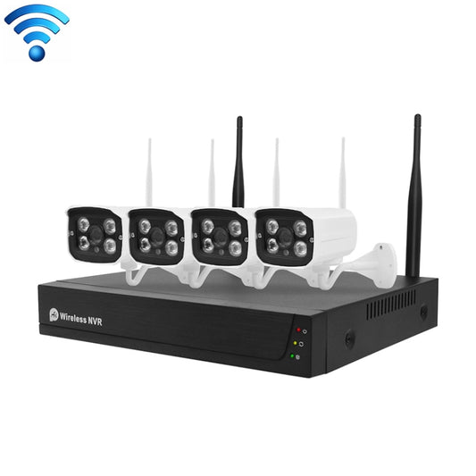 H105 720P 4-ways Wiring-free Wireless Camera NVR Kit - Video Recorder Kit by buy2fix | Online Shopping UK | buy2fix