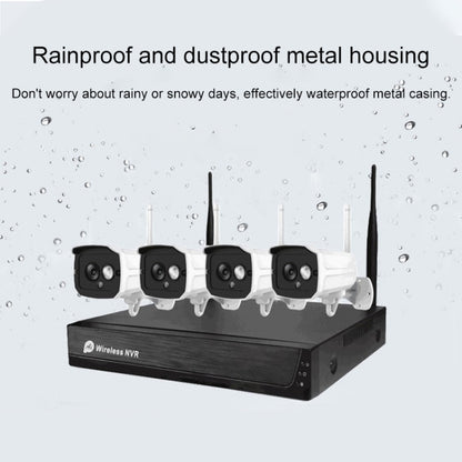 H105 720P 4-ways Wiring-free Wireless Camera NVR Kit - Video Recorder Kit by buy2fix | Online Shopping UK | buy2fix