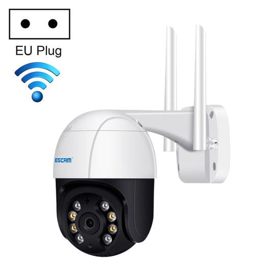 ESCAM QF218 1080P Pan / Tilt AI Humanoid Detection IP66 Waterproof WiFi IP Camera, Support ONVIF / Night Vision / TF Card / Two-way Audio, EU Plug - Wireless Camera by ESCAM | Online Shopping UK | buy2fix