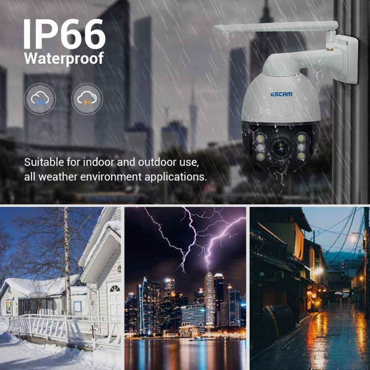 ESCAM Q5068 H.265 5MP Pan / Tilt / 4X Zoom WiFi Waterproof IP Camera, Support ONVIF Two Way Talk & Night Vision, AU Plug - Waterproof Camera by ESCAM | Online Shopping UK | buy2fix