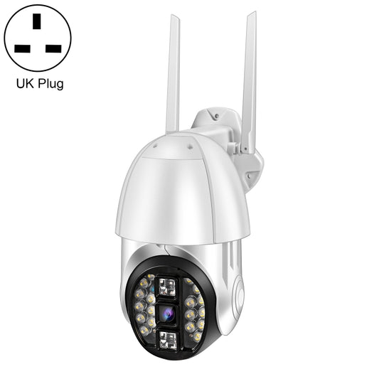 QX33 1080P Panoramic PTZ 360 Degree Rotating WIFI Camera, Support Day and Night Full Color & Two-way Voice Intercom & Motion Detection Alarm & Video Playback & 64GB TF Card, UK Plug - Wireless Camera by buy2fix | Online Shopping UK | buy2fix