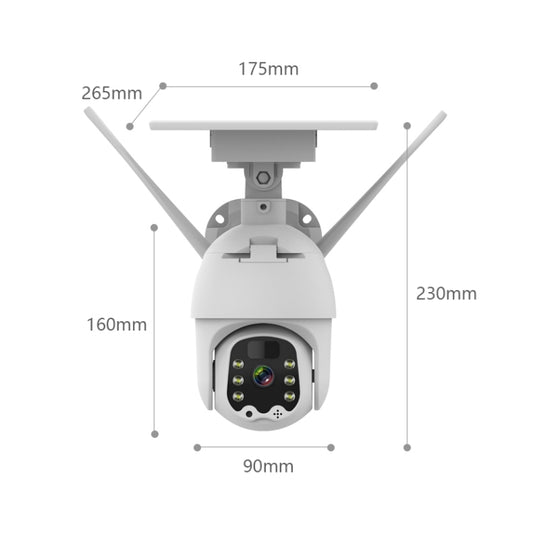 T21 1080P HD Solar Wireless IP Camera, Support Motion Detection & Infrared Night Vision & TF Card - Wireless Camera by buy2fix | Online Shopping UK | buy2fix