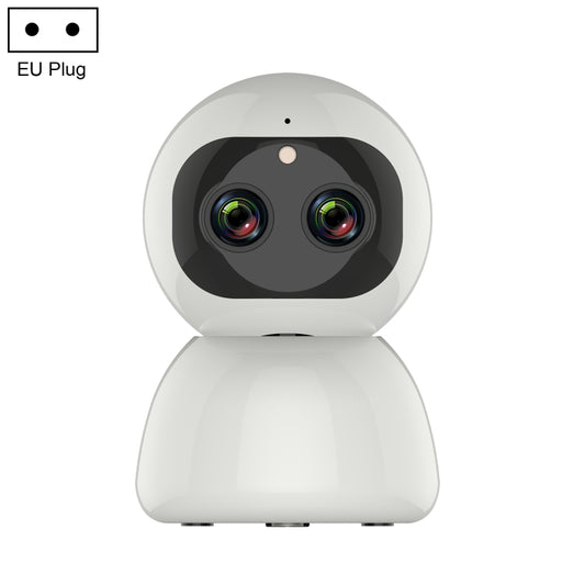 YT48 HD Wireless Indoor Network Shaking Head Binocular Camera, Support Motion Detection & Infrared Night Vision & Micro SD Card, EU Plug - Wireless Camera by buy2fix | Online Shopping UK | buy2fix