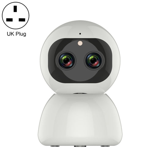 YT48 HD Wireless Indoor Network Shaking Head Binocular Camera, Support Motion Detection & Infrared Night Vision & Micro SD Card, UK Plug - Wireless Camera by buy2fix | Online Shopping UK | buy2fix