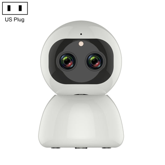 YT48 HD Wireless Indoor Network Shaking Head Binocular Camera, Support Motion Detection & Infrared Night Vision & Micro SD Card, US Plug - Wireless Camera by buy2fix | Online Shopping UK | buy2fix