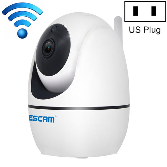 ESCAM PVR008 HD 1080P WiFi IP Camera, Support Motion Detection / Night Vision, IR Distance: 10m, US Plug(White) - Wireless Camera by ESCAM | Online Shopping UK | buy2fix