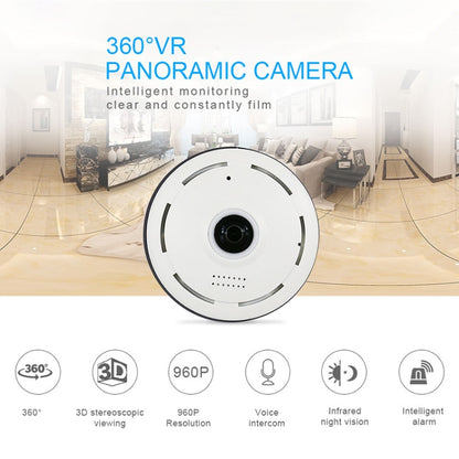 360EyeS EC10-I6 360 Degree HD Network Panoramic Camera with TF Card Slot ,Support Mobile Phones Control(White) - 360 Degree Camera by buy2fix | Online Shopping UK | buy2fix