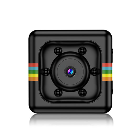 SQ11 Mini DV HD 960P 6 LEDs Sport Recorder Camera with Holder, Support Monitor Detection & IR Night Vision & TF Card(Black) - Mini Camera by buy2fix | Online Shopping UK | buy2fix