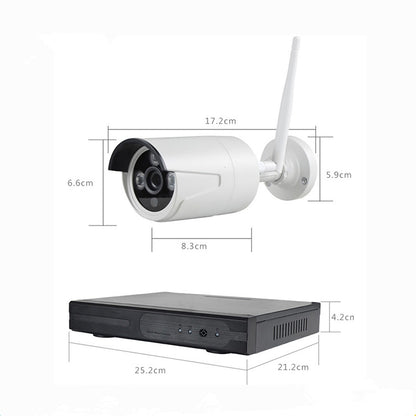 4CH HD 720P 1.0 Mega Pixel 2.4GHz WiFi IP Bullet Camera + NVR Kit - Video Recorder Kit by buy2fix | Online Shopping UK | buy2fix