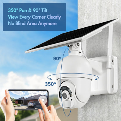 T22 1080P Full HD Solar Powered 4G Network US Version Camera, Support PIR Alarm, Night Vision, Two Way Audio, TF Card - Wireless Camera by buy2fix | Online Shopping UK | buy2fix