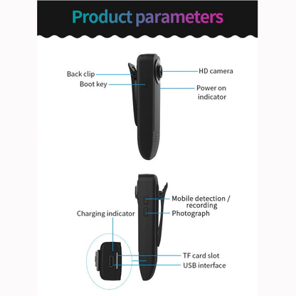 A18 1080P HD Portable Smart Extra Long Standby Recording Pen Camera(Black) - Recording Pen by buy2fix | Online Shopping UK | buy2fix