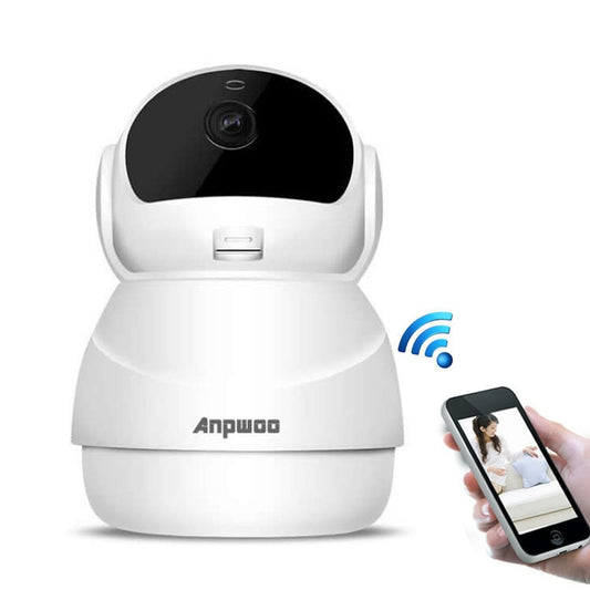 Anpwoo Warrior GM8135+SC2145 1080P HD WiFi IP Camera, Support Motion Detection & Infrared Night Vision & TF Card(Max 128GB)(White) - Wireless Camera by Anpwoo | Online Shopping UK | buy2fix