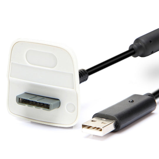 XBOX 360 1.5m Wireless Controller Charging Cable with Magnetic for XBOX 360(White)