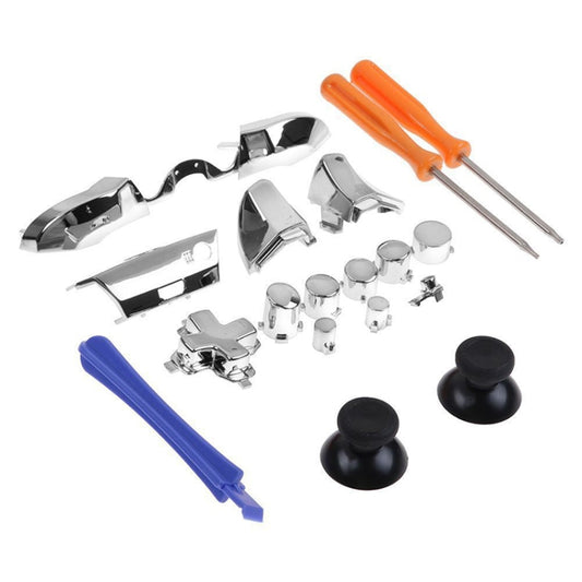 Full Set Game Controller Handle Small Fittings with Screwdriver for Xbox One ELITE(Silver) - XBOX Spare Parts by buy2fix | Online Shopping UK | buy2fix