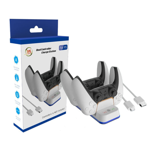 JYS P5116 Wireless Handle Dual Charging Station with Indicator Light For PS5 - Charger & Power by buy2fix | Online Shopping UK | buy2fix