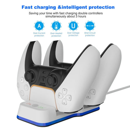 JYS P5116 Wireless Handle Dual Charging Station with Indicator Light For PS5 - Charger & Power by buy2fix | Online Shopping UK | buy2fix