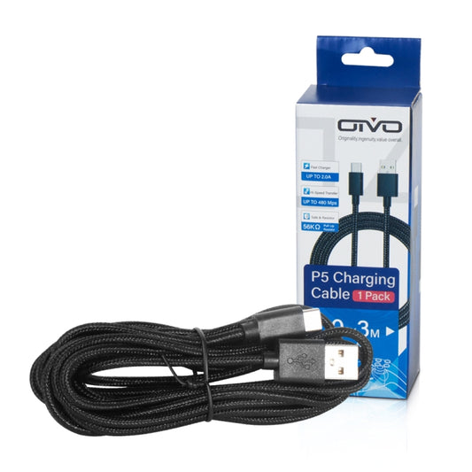 OIVO IV-P5229 3m 1A USB Type-C Charging Data Cable for PS5 / Switch Pro / Xbox Series - Charger & Power by OIVO | Online Shopping UK | buy2fix