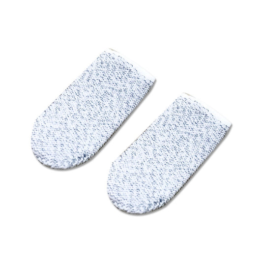 10 PCS Nylon + Conductive Fiber Non-slip Sweat-proof Mobile Phone Game Touch Screen Finger Cover for Thumb / Index Finger(White) - Gaming Finger Sleeves by buy2fix | Online Shopping UK | buy2fix