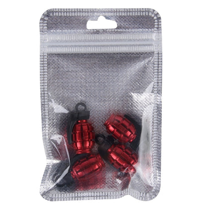 4 PCS Universal Car Tire Valve Caps(Red) - Tire Valve Caps by buy2fix | Online Shopping UK | buy2fix