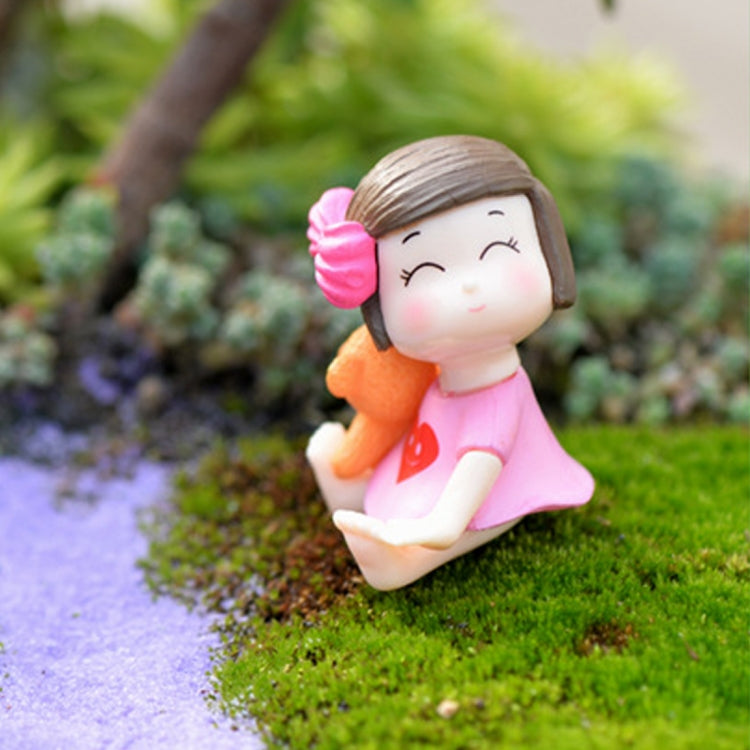Lovers Bow Garden Dollhouse Decoration Moss Micro Landscape PVC Ornaments - Yard & Garden Decor by buy2fix | Online Shopping UK | buy2fix