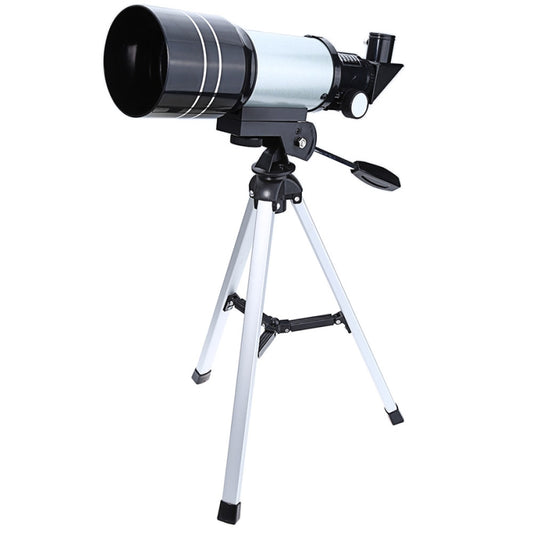 F30070M Portable Professional High Definition High Times Espace Astronomical Telescope Spotting Scope with Tripod(Silver) - Monocular Binoculars by buy2fix | Online Shopping UK | buy2fix