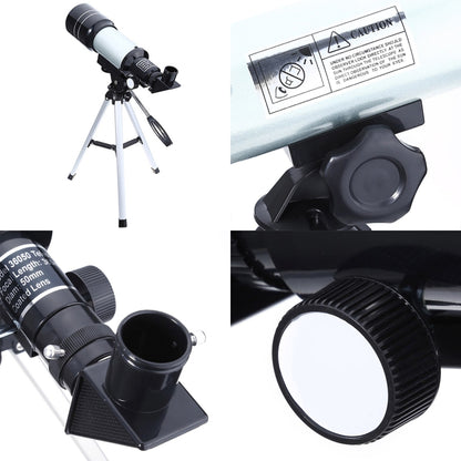 F36050 Portable Professional High Definition High Times Espace Astronomical Telescope Spotting Scope with Aluminum Alloy Tripod(Silver) by buy2fix