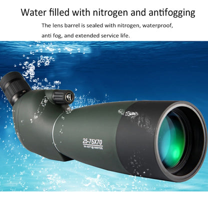 Maifeng 25-75x70 Professional High Definition High Times Outdoor Zoom Monocular Astronomical Telescope by Zoom