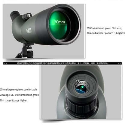 Maifeng 25-75x70 Professional High Definition High Times Outdoor Zoom Monocular Astronomical Telescope by Zoom