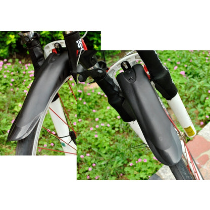 Mountain Road Fits Cycling Creative Mud Guard Dovetail Style Fenders Set for Bike Front And Rear(Black) by buy2fix