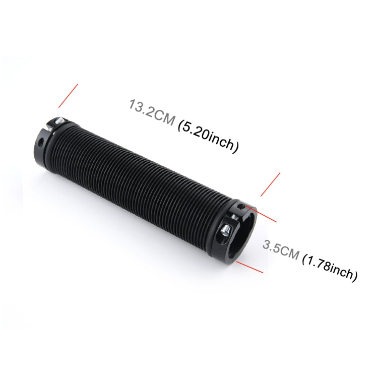 1 Pair AG15 Bicycle MTB Bike Lock-on Rubber Handlebar Grips(Black) - Bicycle Grips by buy2fix | Online Shopping UK | buy2fix