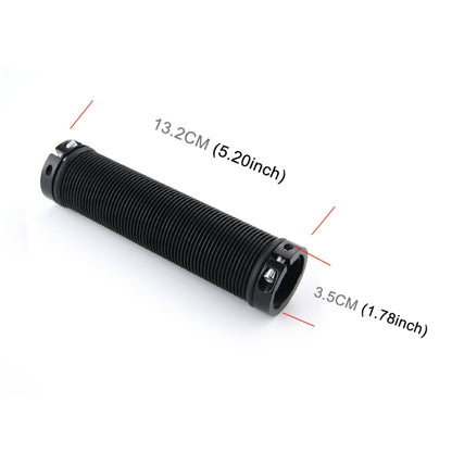 1 Pair AG15 Bicycle MTB Bike Lock-on Rubber Handlebar Grips(Black) - Bicycle Grips by buy2fix | Online Shopping UK | buy2fix