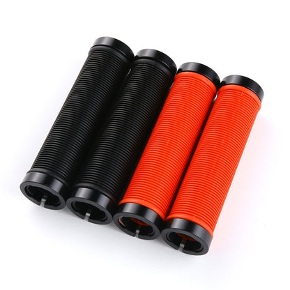 1 Pair AG15 Bicycle MTB Bike Lock-on Rubber Handlebar Grips(Black) - Bicycle Grips by buy2fix | Online Shopping UK | buy2fix