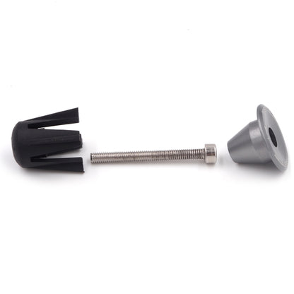 2 PCS Bicycle Bike Aluminum Handlebar End Plugs(Grey) - Bicycle Grips by buy2fix | Online Shopping UK | buy2fix