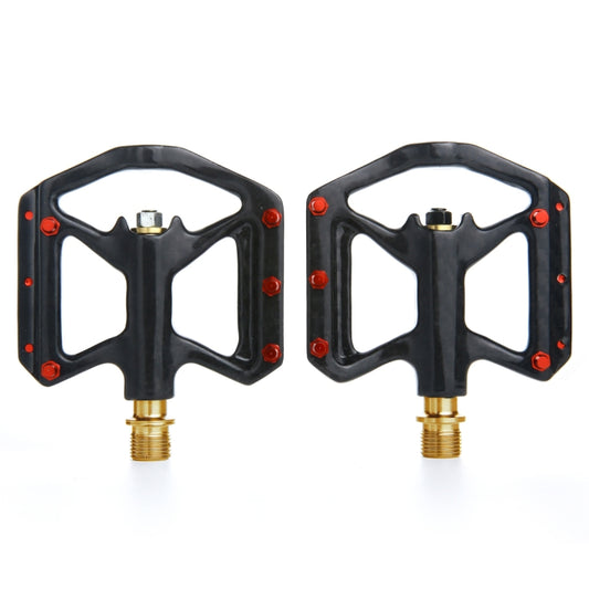 1 Pair B251C Road Bike Carbon Fiber + Titanium Axle Pedals (Black) - Pedals by buy2fix | Online Shopping UK | buy2fix