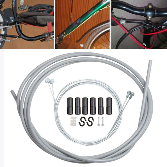Universal Bicycle Brake Cable Tube Set(Grey) - Bicycle Brake Parts by buy2fix | Online Shopping UK | buy2fix