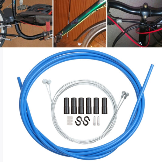 Universal Bicycle Brake Cable Tube Set(Blue) - Bicycle Brake Parts by buy2fix | Online Shopping UK | buy2fix