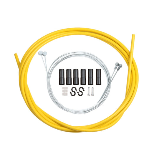 Universal Bicycle Brake Cable Tube Set(Yellow) - Bicycle Brake Parts by buy2fix | Online Shopping UK | buy2fix