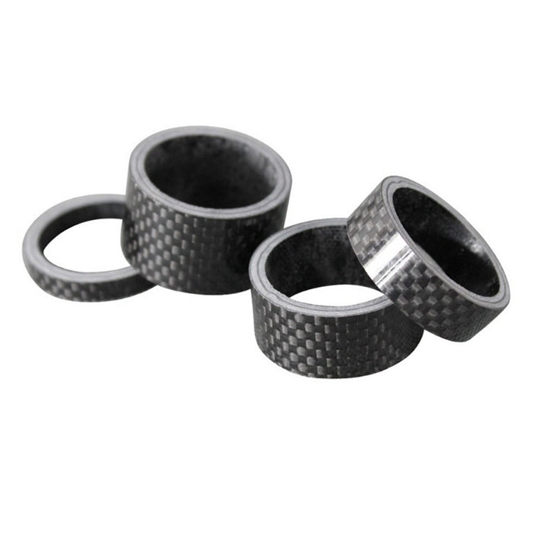 Bicycle Front Fork Headset Carbon Fiber Gasket Stem Wrist Backing Ring 3K Carbon Fiber 5 / 10 / 15 / 20mm by buy2fix