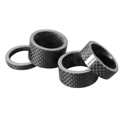 Bicycle Front Fork Headset Carbon Fiber Gasket Stem Wrist Backing Ring 3K Carbon Fiber 5 / 10 / 15 / 20mm by buy2fix