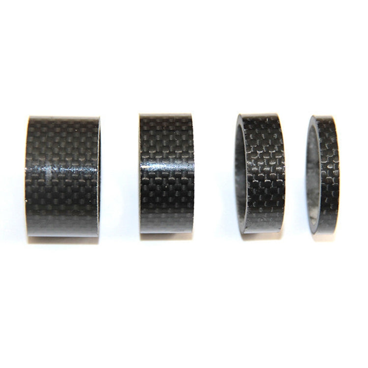 Bicycle Front Fork Headset Carbon Fiber Gasket Stem Wrist Backing Ring 3K Carbon Fiber 5 / 10 / 15 / 20mm by buy2fix