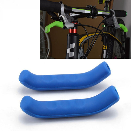 1 Paar Silikon-Schutzhüllen für Fahrradbremsen vom Universaltyp (Blau)